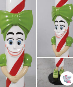 Lizzy Candy Cane Decoration Figure