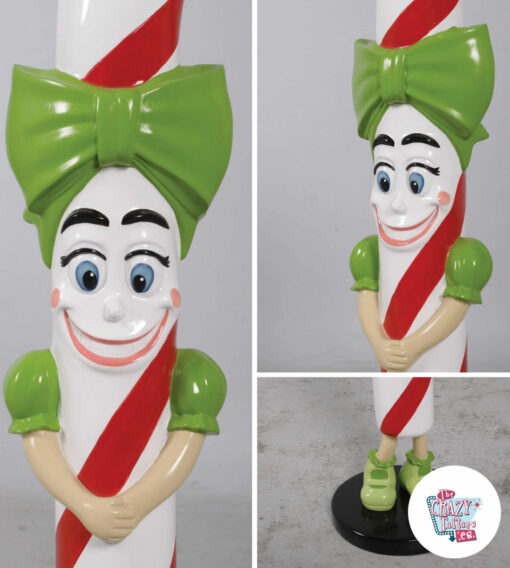 Lizzy Candy Cane Decoration Figure