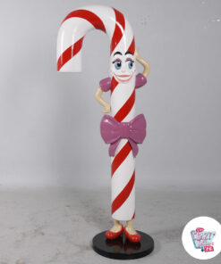 Figurdekoration Candy Cane mor