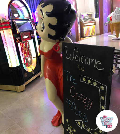 Decoração de Figuras Betty Boop Menu Showroom