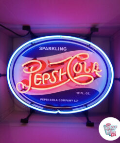 Insegna al neon di imballaggio Pepsi-Cola