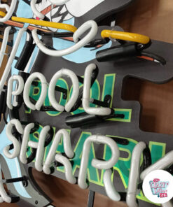 Neon Pool Shark-plakat