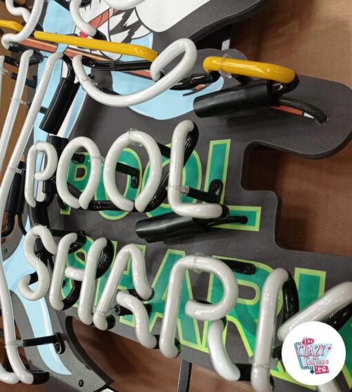 Neon Pool Shark-plakat