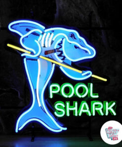 Pôster Neon Pool Shark