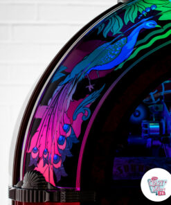 Jukebox Peacock Vinyl SL45 dettaglio tacchino