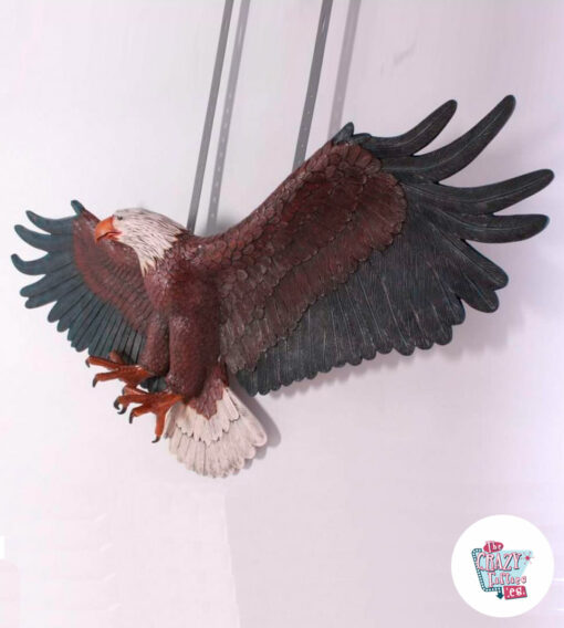 Figura Decorazione Aquila americana armata