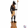 Figura Decoração Deus Anubis com Base