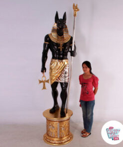 Figura Decoración Antiguo Egipto Dios Anubis