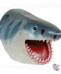 Figurine de décoration tête de requin blanc