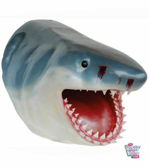 Figurine de décoration tête de requin blanc