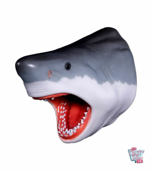 Décoration de tête de requin blanc moyen Figure A