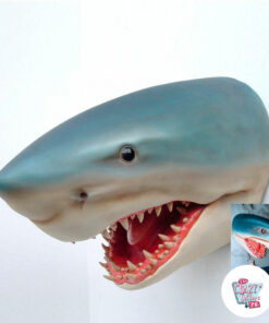 Figure Décoration Tête Requin Blanc Moyen B