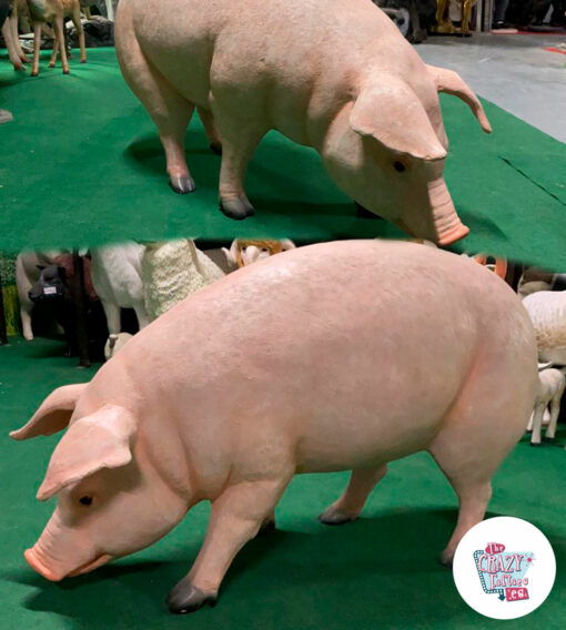 Figure Decoration Side Pig