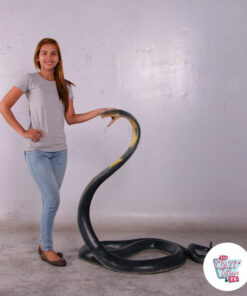 Figura Decoración serpiente King Cobra