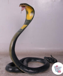 Figura decorazione King Cobra serpente cobra