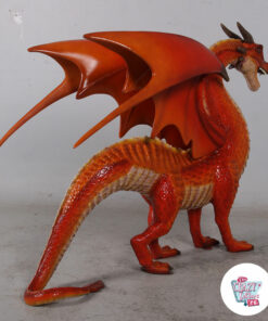 Figura Decoración Dragón Chino Pequeño detrás