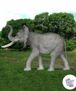 Figurdekorasjon Afrikansk elefant går til venstre