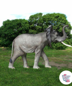 Figurdekorasjon Afrikansk elefant går til høyre