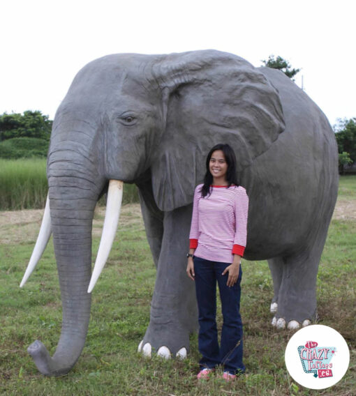 Figur dekoration afrikansk elefant sammenlignende