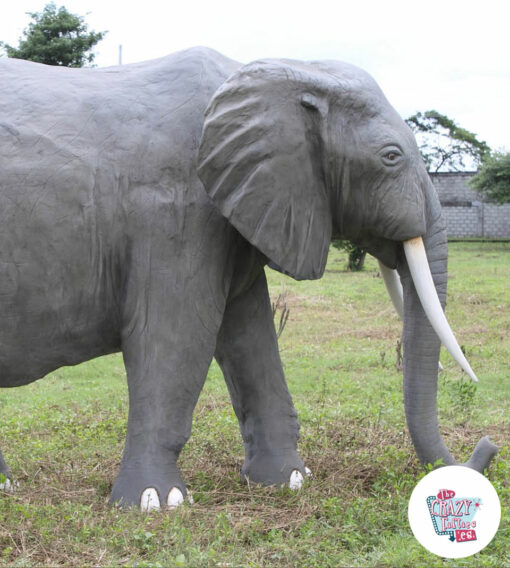 Figur dekorasjon afrikansk elefant side