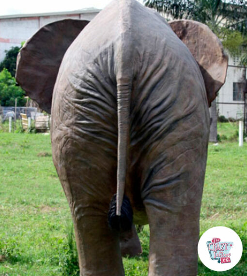 Figur dekorasjon afrikansk elefant rygg