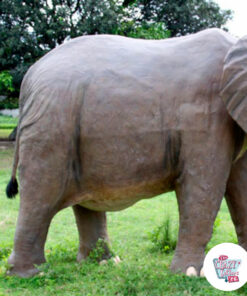 Figur Dekor afrikansk elefant høyre