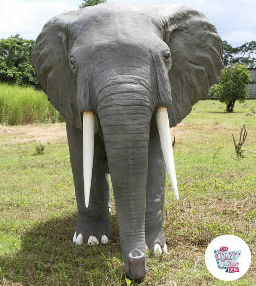 Figur dekorasjon afrikansk elefant foran