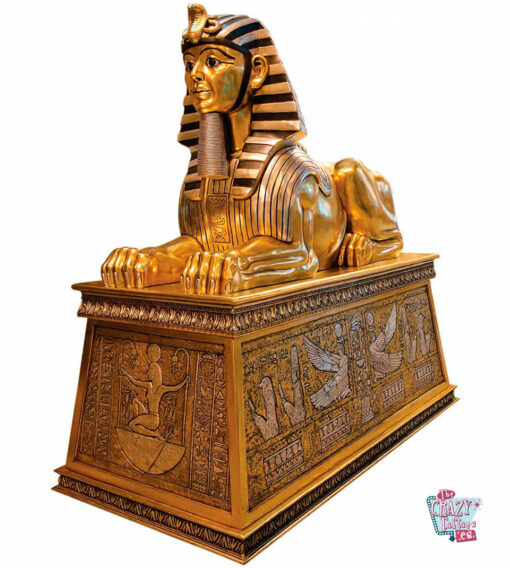 Figur Deko Sphinx Gizeh mit Sockel