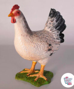 Figura della decorazione della gallina laterale