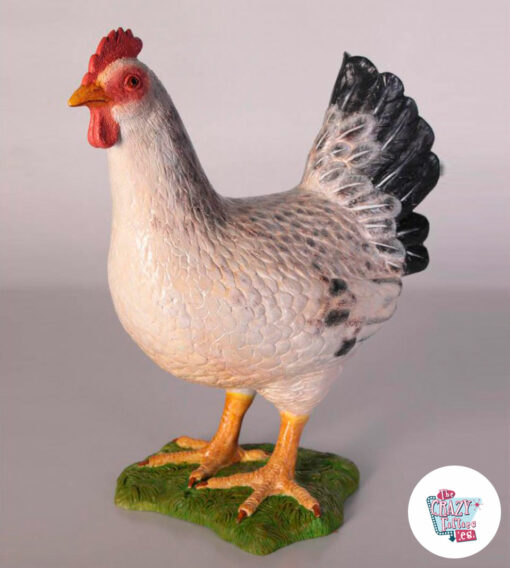 Figura della decorazione della gallina laterale