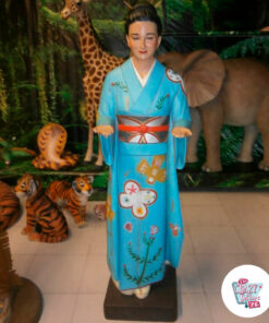 Figura Decoración Geisha Japonesa exposición