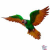 Figurdekorasjon Macaw Flying green