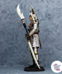 Figura Decoración Guerrero Samurai izquierda