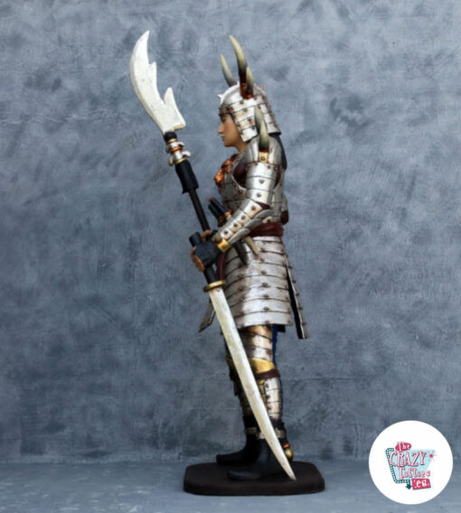 Figur Dekoration Krieger Samurai links