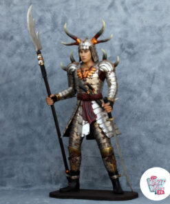 Figura Decoración Guerrero Samurai con armadura