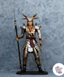 Figurdekorasjon Warrior Samurai front