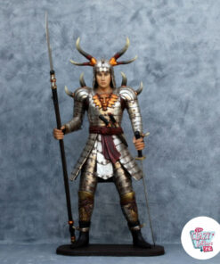 Figura Decoração Guerreiro Samurai frontal