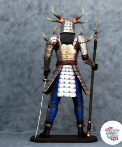 Figurdekorasjon Warrior Samurai tilbake
