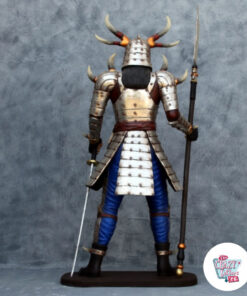 Figura Decoración Guerrero Samurai espalda