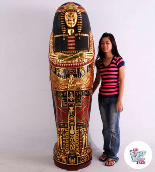Figura Decoración Sarcófago Nefertiti tamaño real