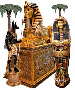 Egypt tema dekorasjon figurer