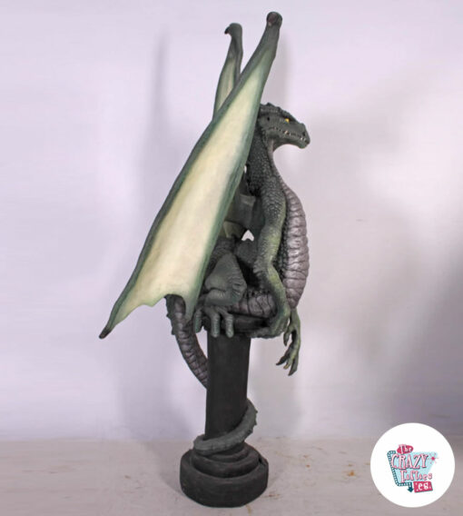 Dragón Medieval sobre Pedestal