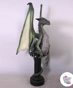 Dragón Medieval sobre Pedestal