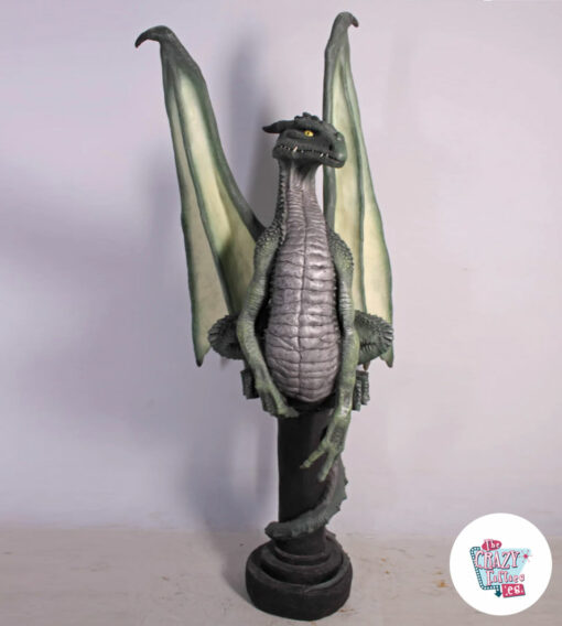 Dragón Medieval sobre Pedestal