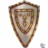 Figura Decoración Escudo Medieval Lirios Franceses