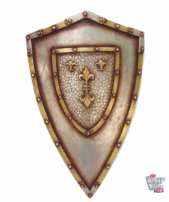 Figura Decoración Escudo Medieval Lirios Franceses