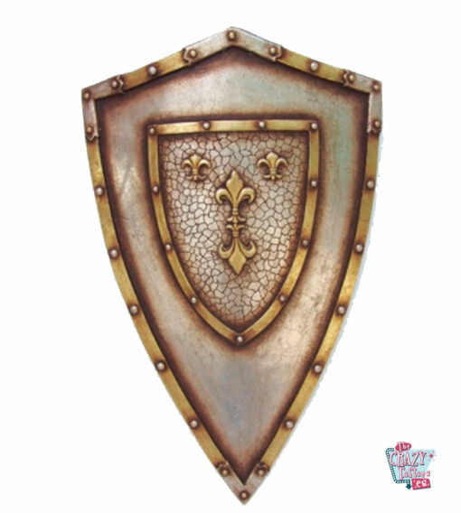 Figura Decoración Escudo Medieval Lirios Franceses