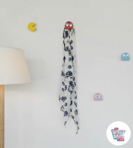 Set Salero and Pepper Man Pac-Man Pac-Man coat rack, hanger, wall holder