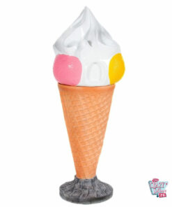 Figura Decoración Cono Sundae Papelera