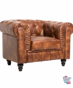 Old Leather Chester Armchair